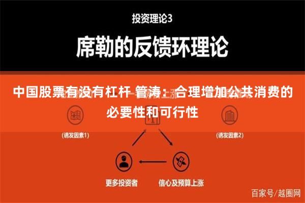 中国股票有没有杠杆 管涛：合理增加公共消费的必要性和可行性