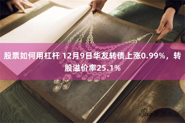 股票如何用杠杆 12月9日华友转债上涨0.99%，转股溢价率25.1%