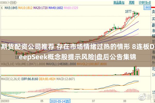 期货配资公司推荐 存在市场情绪过热的情形 8连板DeepSeek概念股提示风险|盘后公告集锦